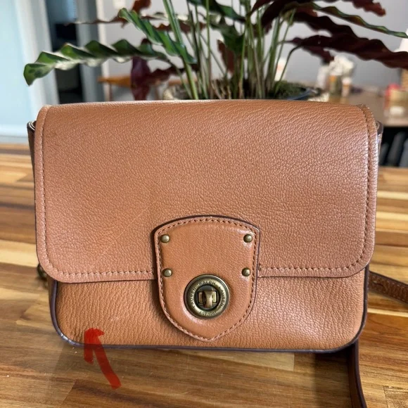 Lauren Ralph Lauren Brown Leather Crossbody Bag - Picture 14 of 14